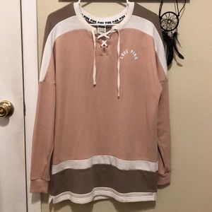 Pink and Brown VS Pink Sweater